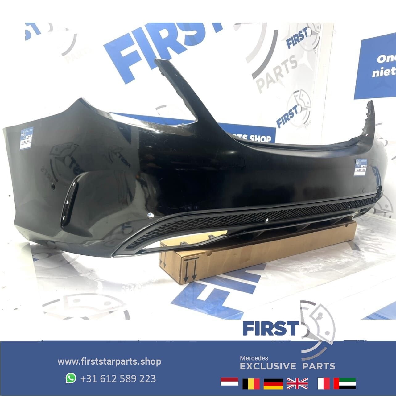 W205 BUMPER C KLASSE AMG ACHTERBUMPER COMPLEET ORIGINEEL C43, Arrière, Utilisé, -, -