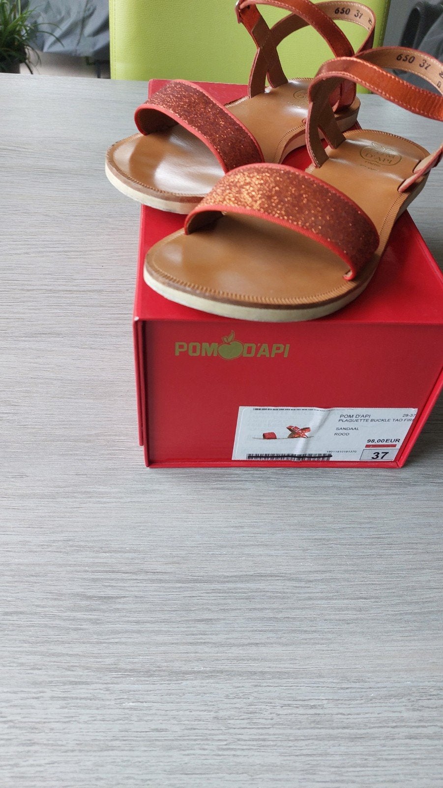 Sandalen meisje pom d'api maat 37 - nieuwstaat, Kinderen en Baby's, Pom D’Api, Meisje, Schoenen, Nieuw