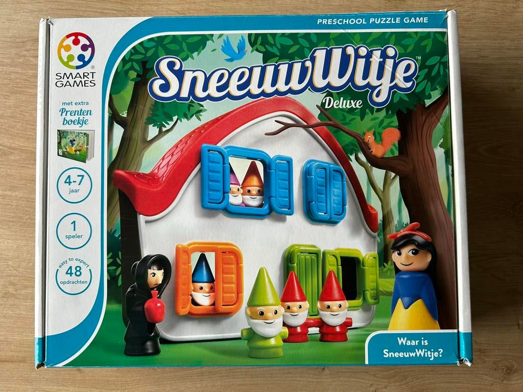 SmartGames Sneeuwwitje Deluxe, Hobby en Vrije tijd, Gezelschapsspellen | Bordspellen, Een of twee spelers, Ophalen of Verzenden