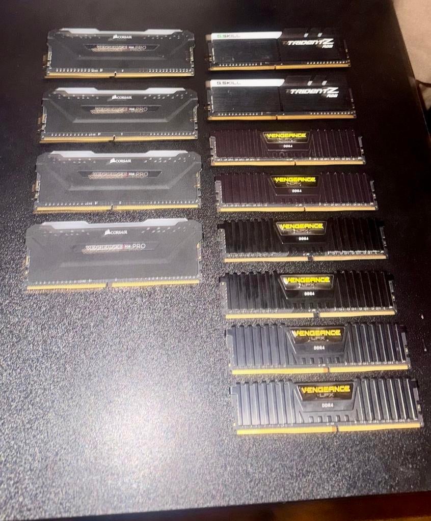 6 KITS VAN 16GB DDR4 RAM (Allemaal Snel), Computers en Software, RAM geheugen, Ophalen, DDR4, Zo goed als nieuw, Desktop