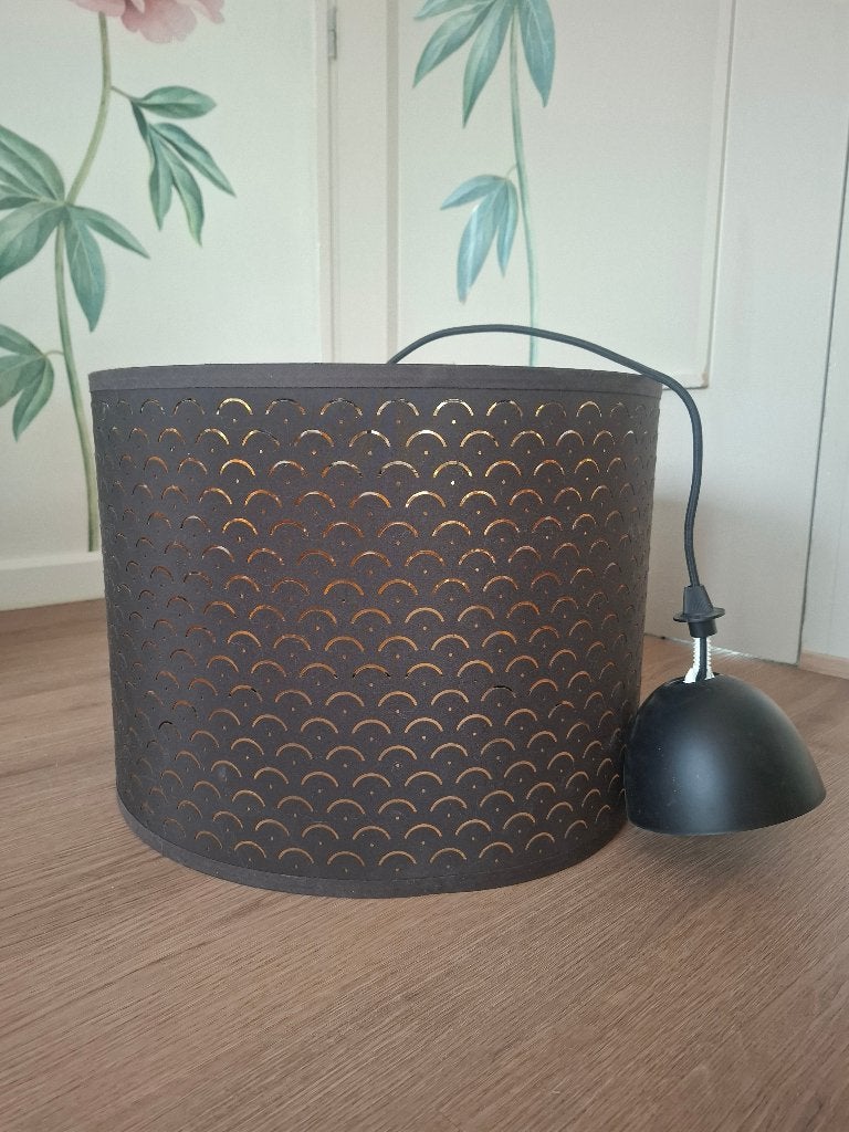 Ikea Nymö lampenkap, Huis en Inrichting, Ophalen, Gebruikt, Rond, Bruin