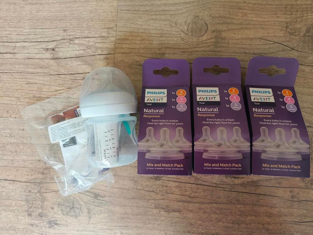 Nieuw Avent fles, spenen en fopspeen, Verzenden