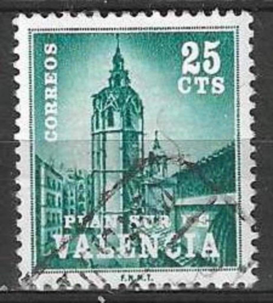 Spanje 1966 - Yvert 1421 - Ten voordele van Valencia (ST), Verzenden, Gestempeld