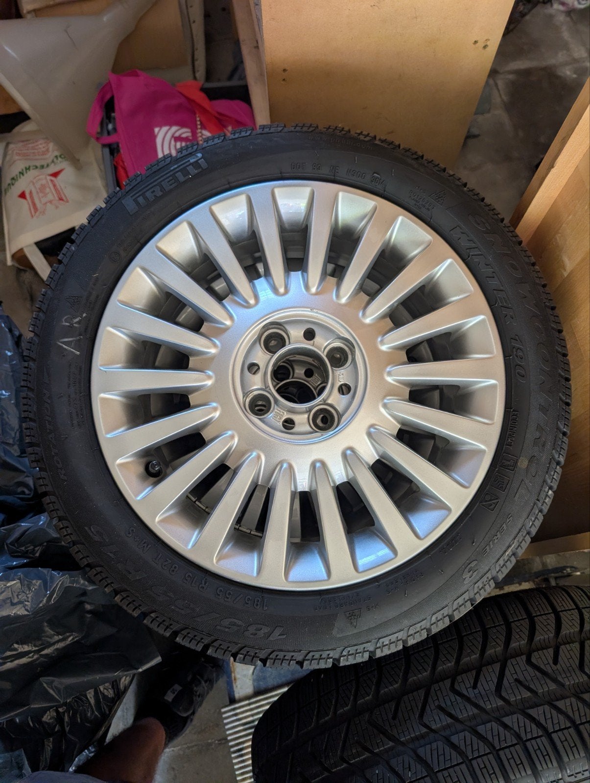 Jantes aluminium 15" NEUVE Fiat 500 - Set Hiver, Enlèvement