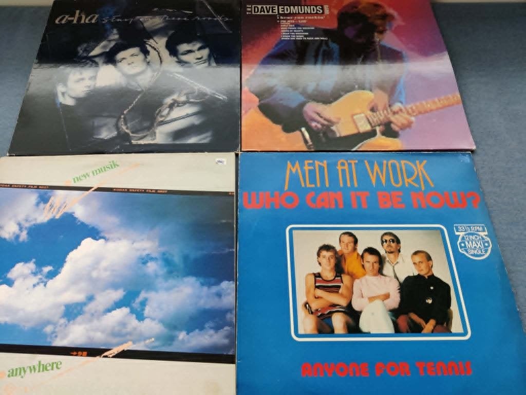 lot pop: men at work, dave edmunds, new musik, a-ha (stay on, Ophalen of Verzenden