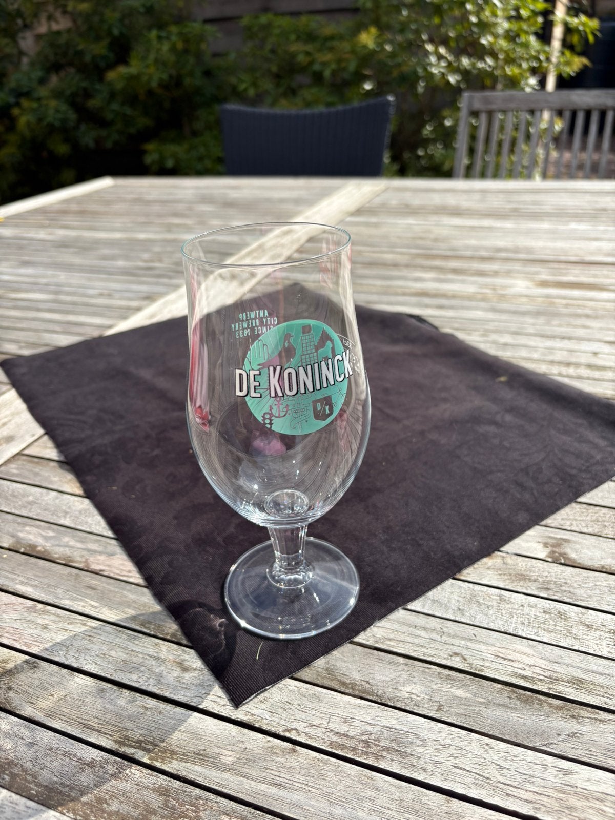 Zeldzaam glas Brouwerij De Koninck, Verzamelen, Glas en Drinkglazen, Ophalen, Zo goed als nieuw