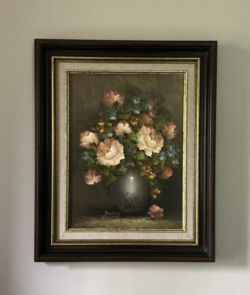 Lot 23. Peinture à l'huile. 300/400. Cadre 450/550. Signé., Antiquités & Art, Art | Peinture | Classique, Enlèvement ou Envoi