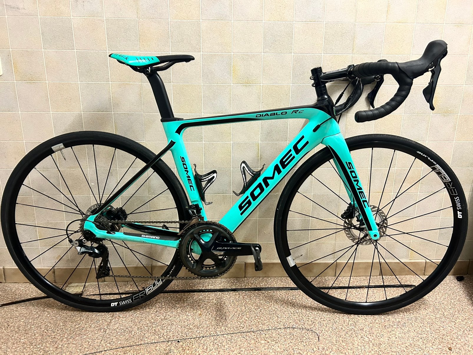 Koersfiets Somec diablo RC met dura ace, Fietsen en Brommers, 28 inch, Gebruikt, Carbon, 49 tot 53 cm