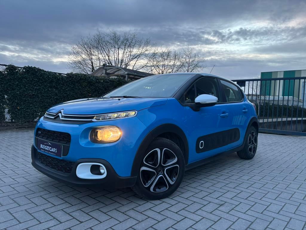 Citroen C3 1.2iBenzine/2017/126.000Km/Euro6/Camera/ 6.250€, Auto's, Stof, Euro 6, Blauw, Handgeschakeld
