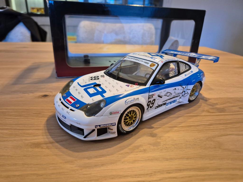 Porsche 911 996 GT3 RSR 1/18 Autoart - FIA GT Mugello, Enlèvement, Comme neuf, Voiture, Autoart