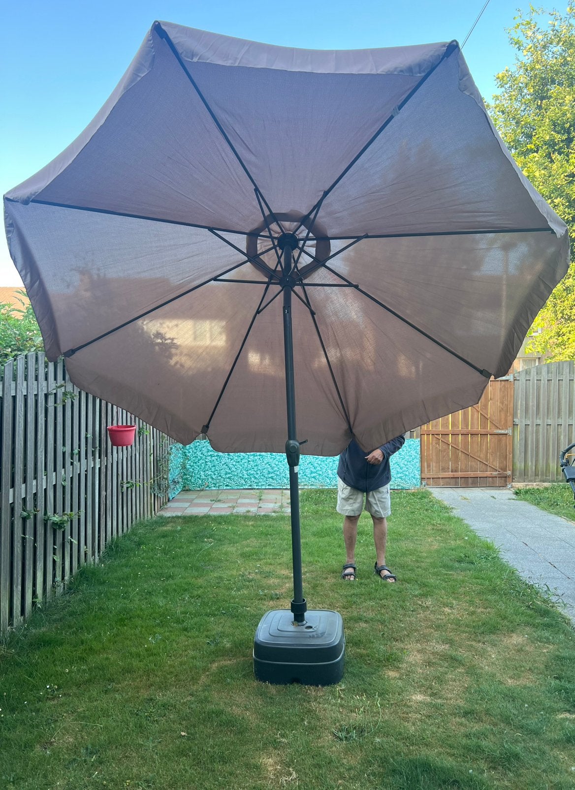Te koop tuin parasol, Jardin & Terrasse, Parasols, Enlèvement, Comme neuf