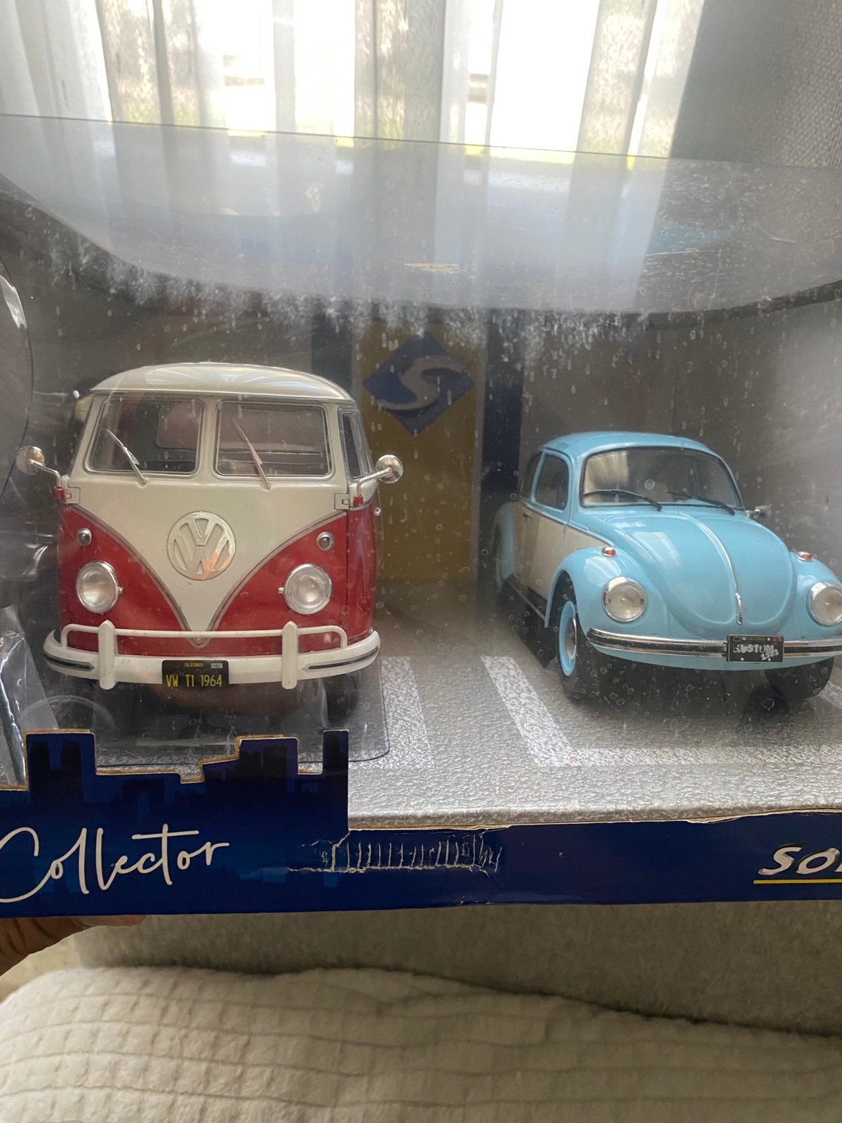 Duopakket Vw T1 en VW Cox 1303 1/18 Solido, Hobby en Vrije tijd, Modelauto's | 1:18, Ophalen of Verzenden, Zo goed als nieuw, Solido
