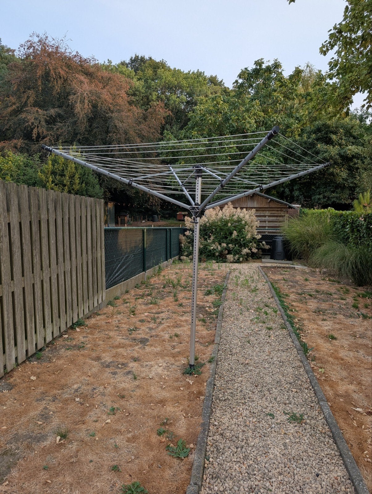 droogmolen Leifheit met grondanker van brabantia, Tuin en Terras, Ophalen, Droogmolen