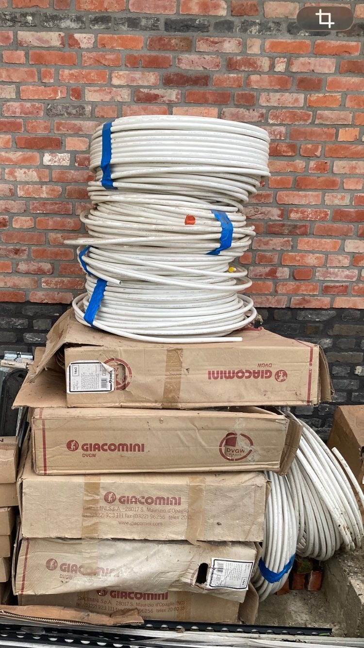 Meerlagenbuis voor vloerverwarming 14 x 2mm van Giacomini, Ophalen, Nieuw