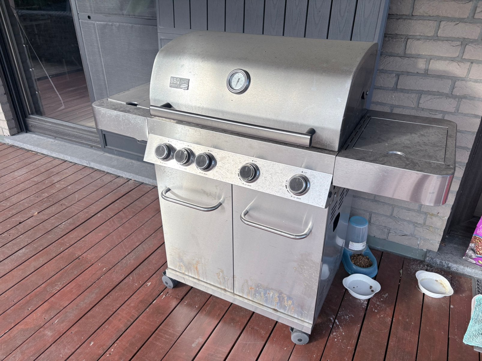 Barbecue a gaz plaque en fonte, Jardin & Terrasse, Enlèvement ou Envoi