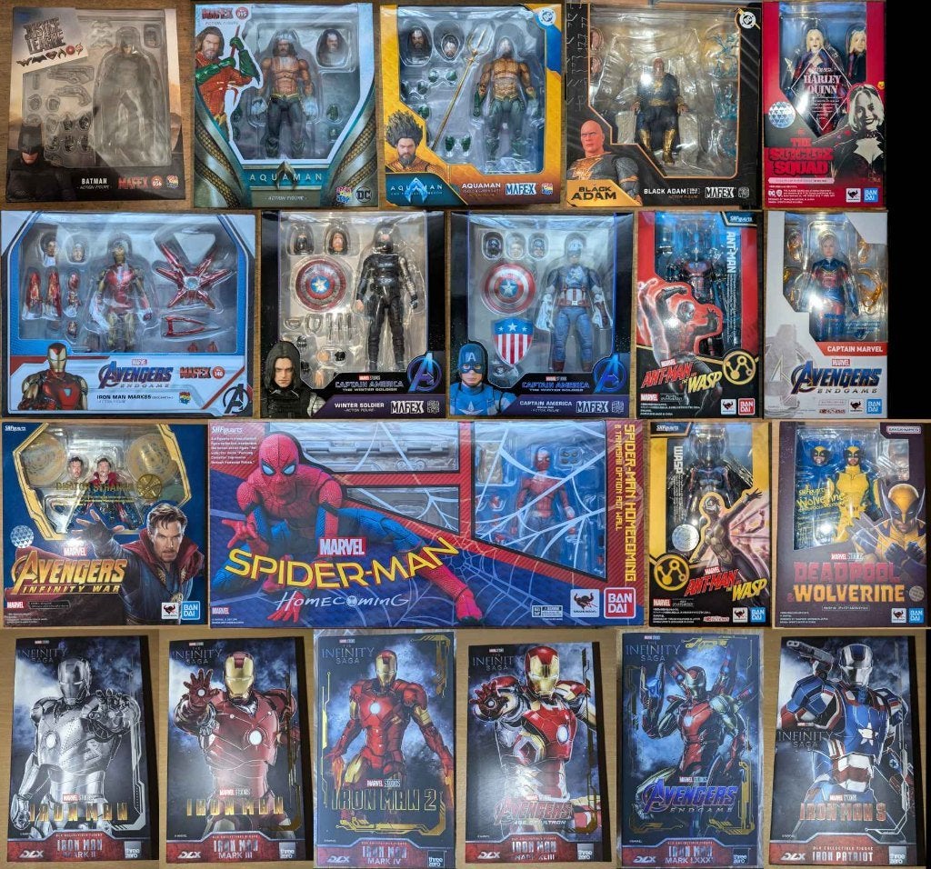 Collection MAFEX/S.H.Figuarts/threezero DLX Marvel MCU / DC, Collections, Statues & Figurines, Comme neuf, Envoi