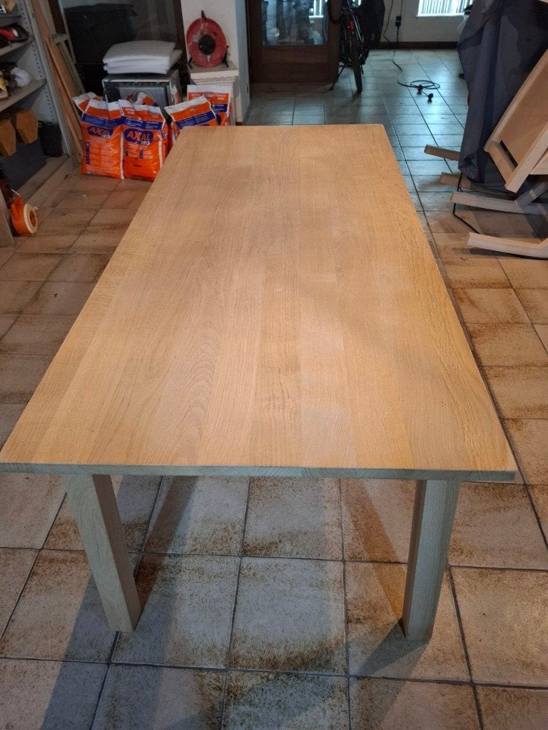 Eettafel eik, Ophalen, Eikenhout, 50 tot 100 cm, Zo goed als nieuw
