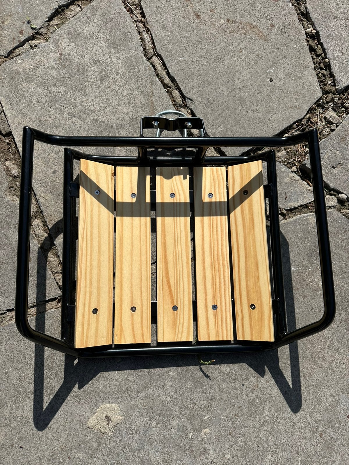 Beau porte bagage avant pour velo en bois neuf, Enlèvement ou Envoi, Neuf