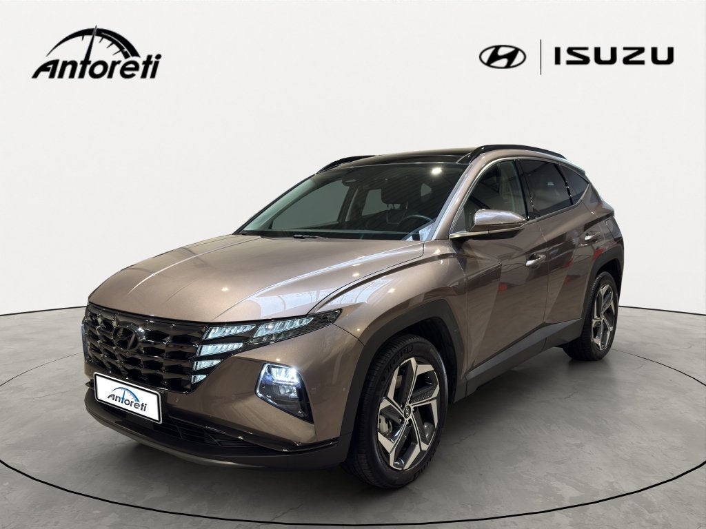 Hyundai Tucson hybrid 1.6 T-GDi Shine Sensation 230PK, Auto's, Hyundai, Dealer onderhouden, 4 cilinders, Leder, 5 zetels