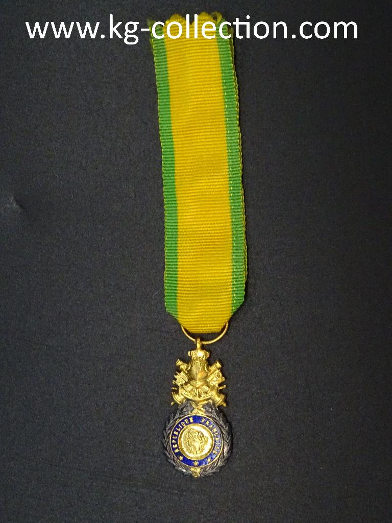 Miniature de la Médaille militaire française, Enlèvement ou Envoi, Autres, Ruban, Médaille ou Ailes