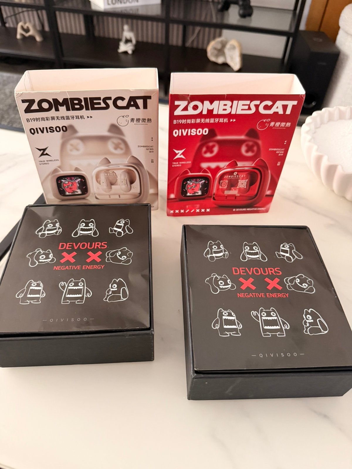 Zombies cat oordopjes, Telecommunicatie, Ophalen of Verzenden, Nieuw, Rood, Bluetooth