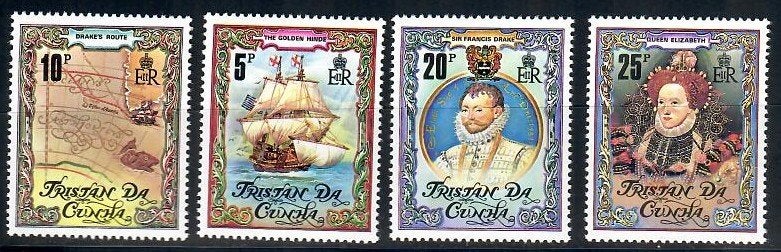 Tristan da Cunha yvertnrs 277/80 postfris, Timbres & Monnaies, Timbres | Timbres thématiques, Enlèvement ou Envoi, Non oblitéré
