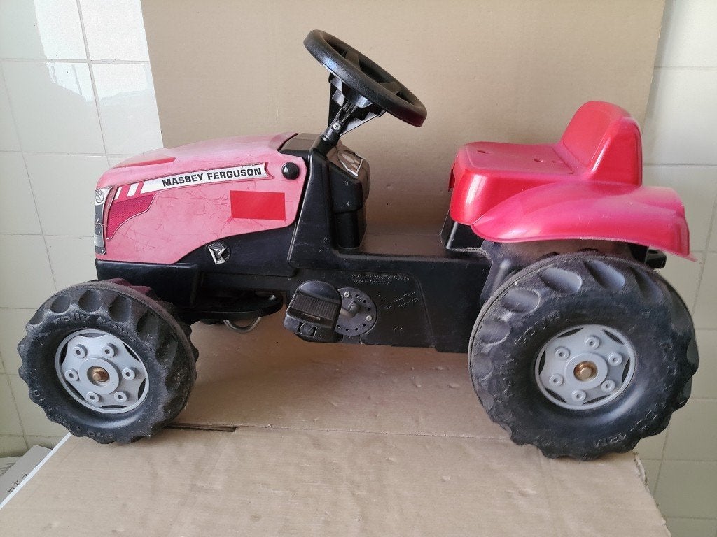 Rolly Toys Massey Ferguson tractor traptractor traptrekker, Overige merken, Gebruikt, Onbekend, Ophalen of Verzenden