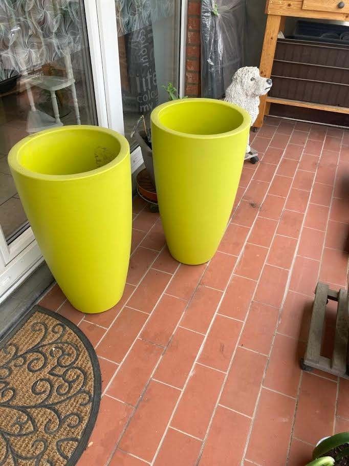pot a fleur, Tuin en Terras, Bloempotten, Gebruikt, Rond, Balkon, 40 tot 70 cm
