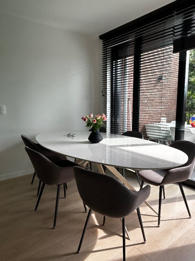 Design tafel, Ophalen, Kunststof, 100 tot 150 cm, Design