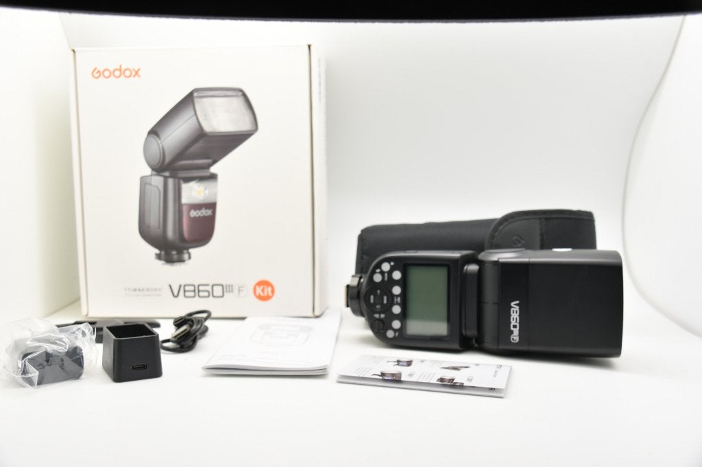 godox v860III V860 III V3 MK3 pour fuji, TV, Hi-fi & Vidéo, Photo | Flash, Enlèvement ou Envoi, Comme neuf, Autres marques, Inclinable