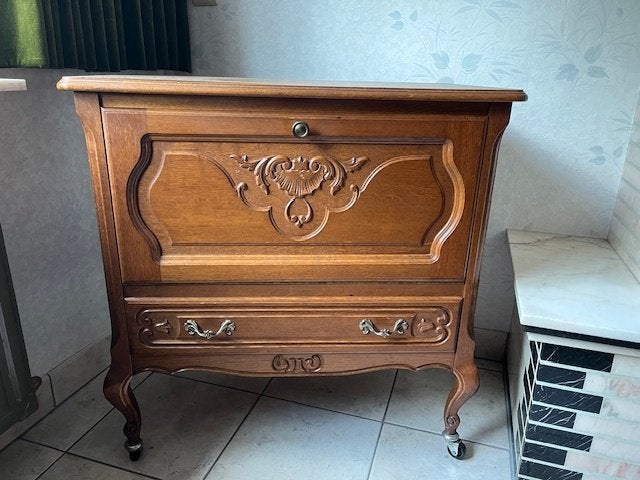 Vintage kastje op wielen, Huis en Inrichting, Ophalen, Gebruikt, 1 of 2 laden, 50 tot 100 cm