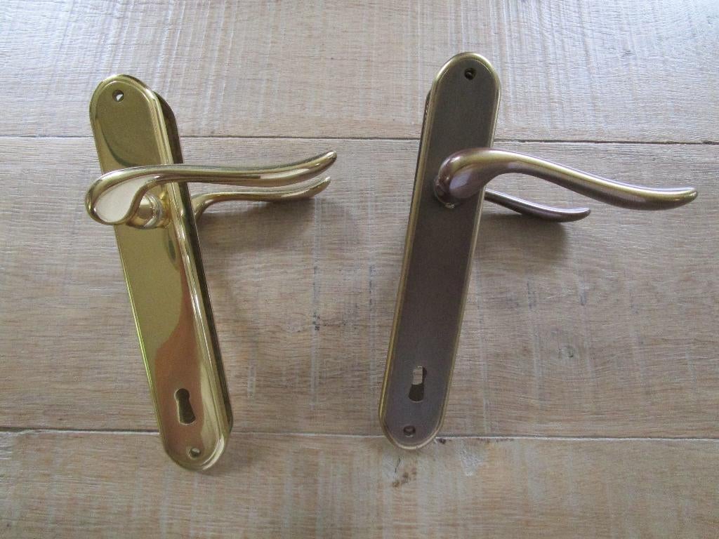 deurkrukken VCR, Doe-het-zelf en Bouw, Ophalen of Verzenden, Zo goed als nieuw, Koper of Messing, Klink of Kruk
