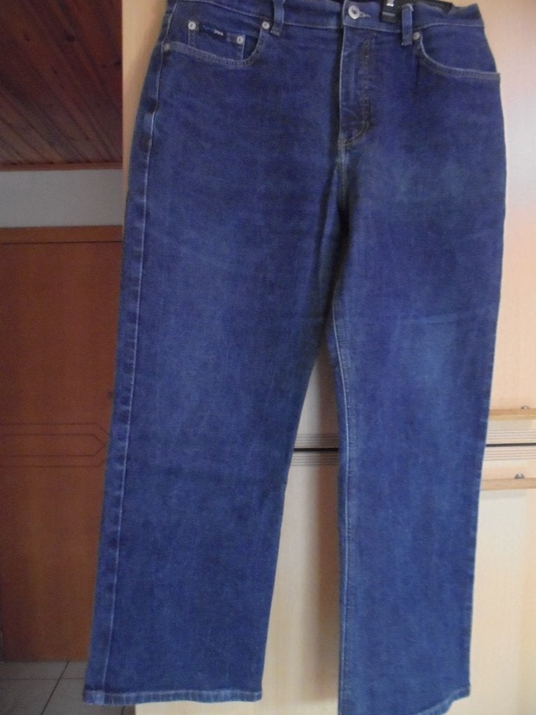 Jeansbroek 42/28, Kleding | Dames, Spijkerbroeken en Jeans, Ophalen of Verzenden, Zo goed als nieuw, Blauw, W33 - W36 (confectie 42/44)