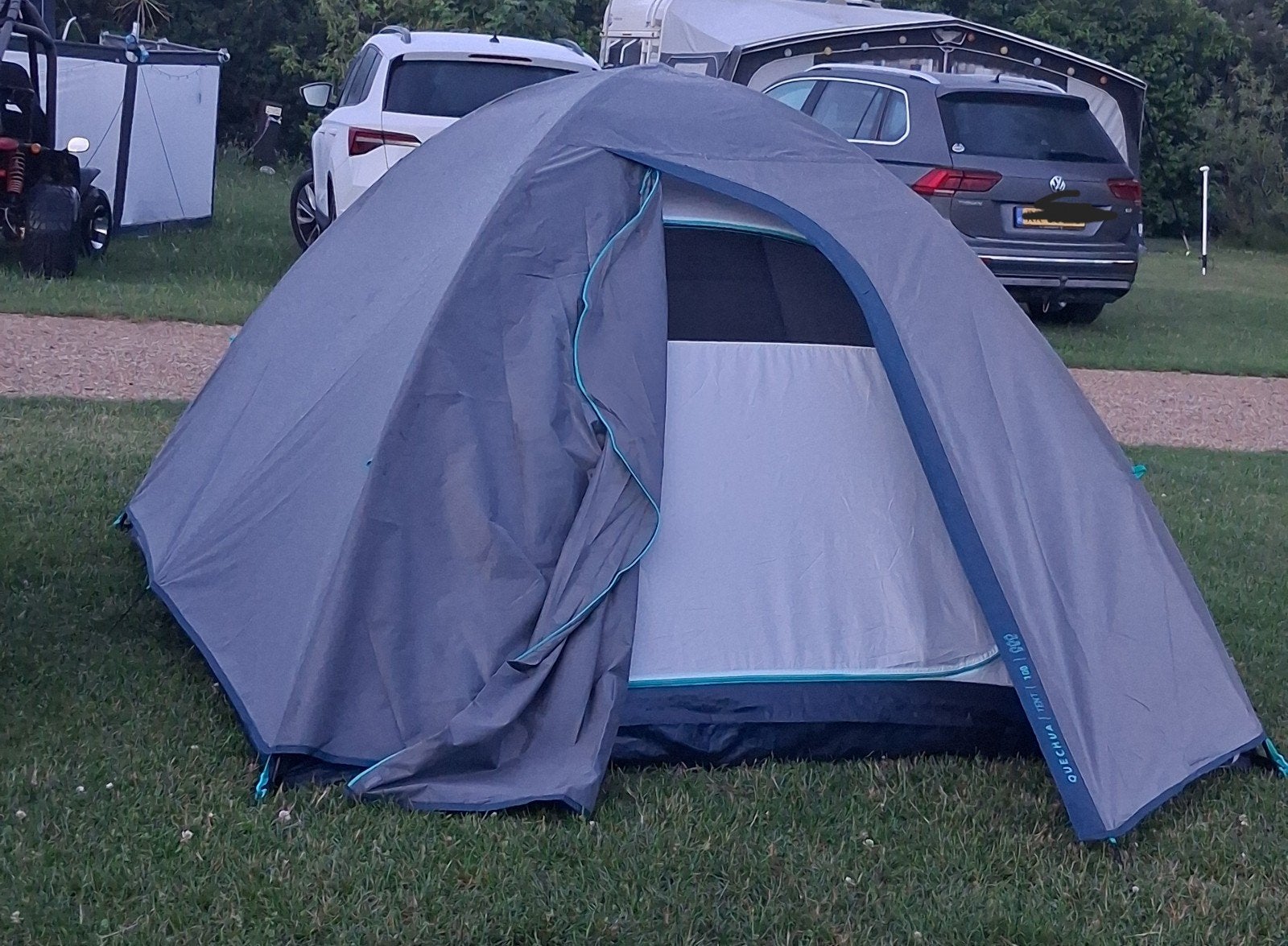 3 persoonstent in nieuwstaat slechts eenmaal gebruikt, Caravans en Kamperen, Ophalen, Zo goed als nieuw, Tot en met 3