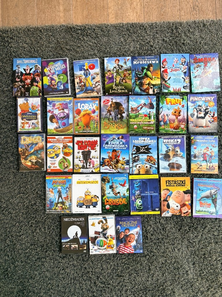 Set van 30 dvd’s met top tekenfilms, Ophalen, Pools, Animatie, Alle leeftijden
