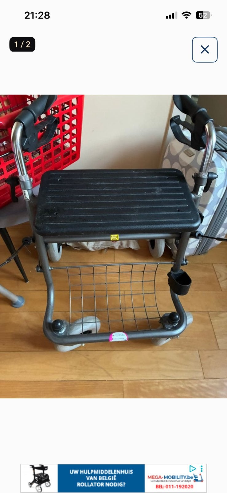 Rollator, Diversen, Ophalen of Verzenden, Zo goed als nieuw