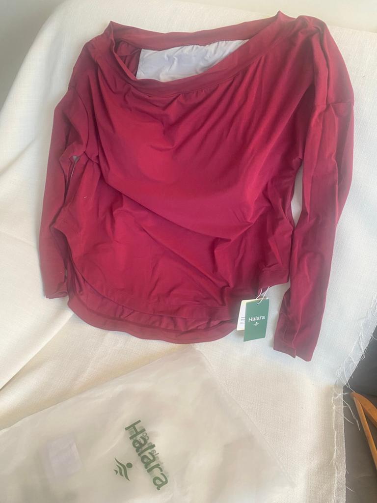 Sport blouse met bra pads, Maat 38/40 (M), Nieuw, Ophalen of Verzenden, Lange mouw