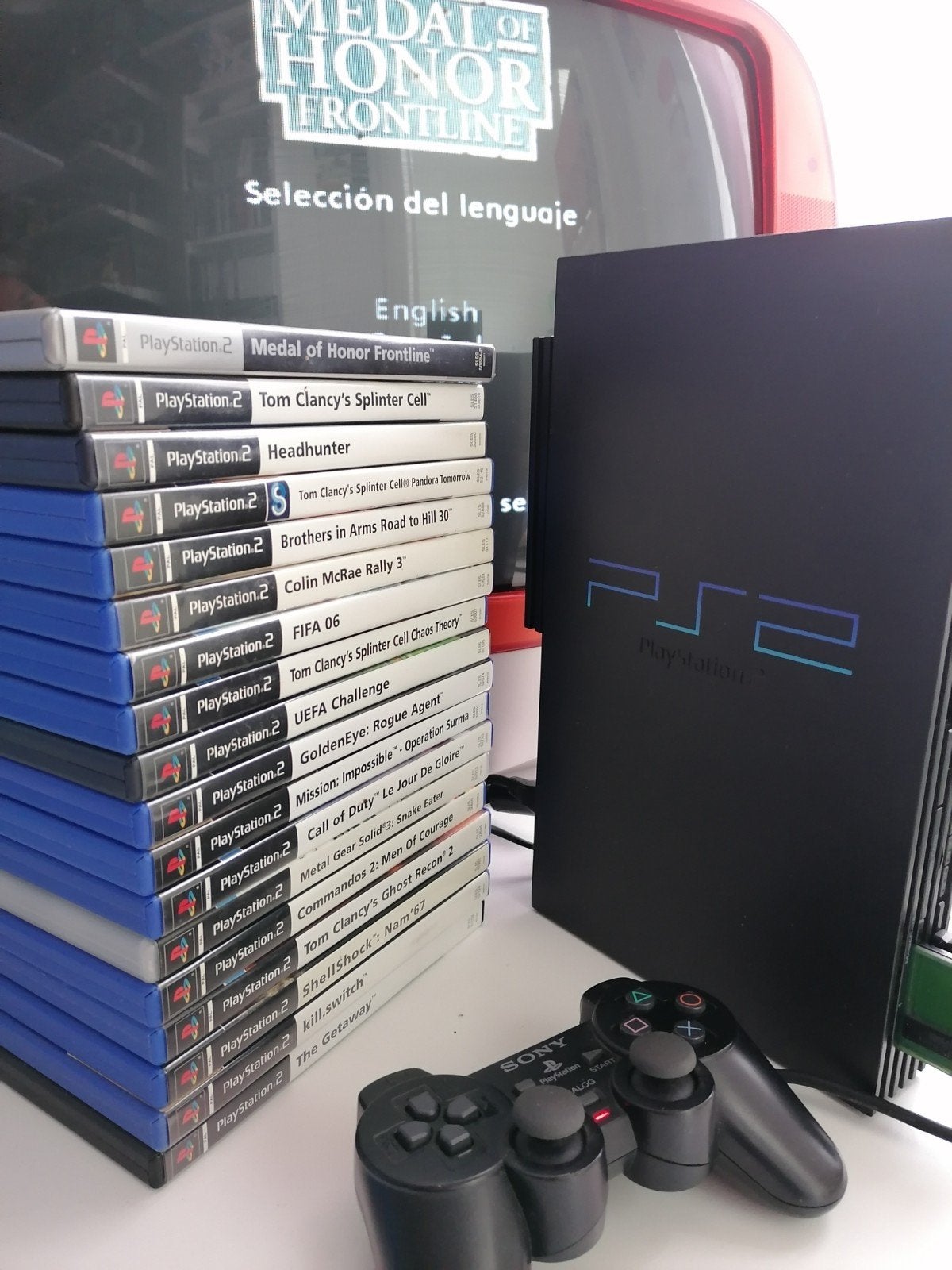 SONY PS2 et 18 jeux inclus, Enlèvement ou Envoi