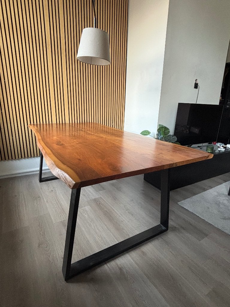 Eettafel, Ophalen, Gebruikt, Eikenhout, 50 tot 100 cm