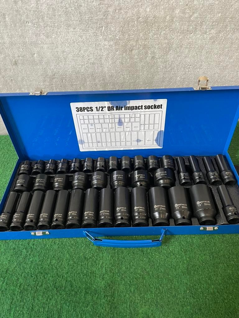 Nieuwe Metallo 38-delige krachtdoppen set, Enlèvement, Neuf