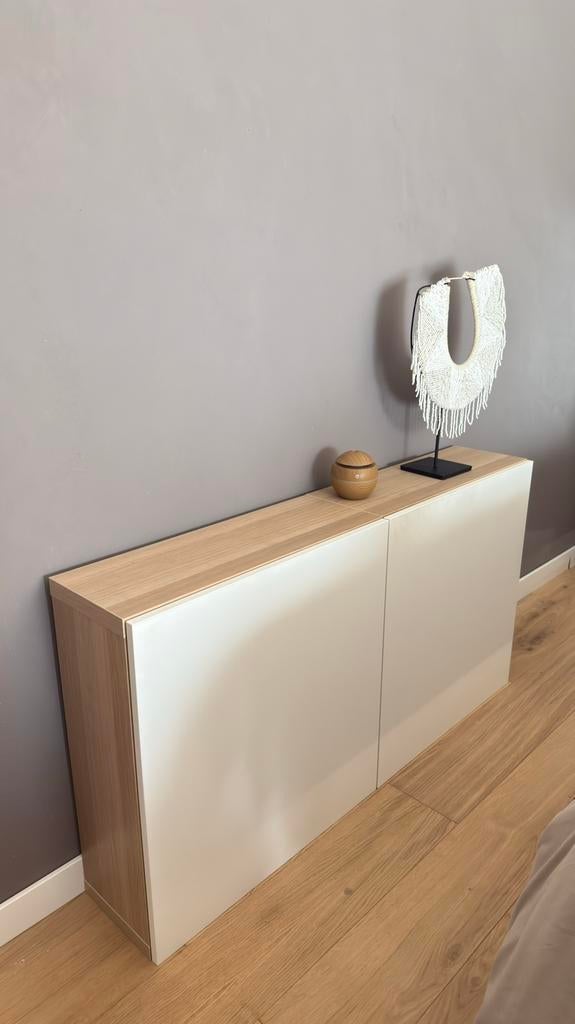Ikea Besta + Lapvike, Ophalen, Zo goed als nieuw, Eikenhout