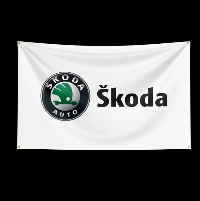 Grote vlaggen Skoda (150x90cm), Diversen, Vlaggen en Wimpels, Ophalen of Verzenden, Nieuw