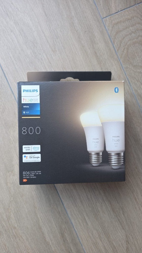 philips hue white ambiance E27 800 lumens 2-pack, Ophalen, Philips Hue, Instelbaar wit, Nieuw