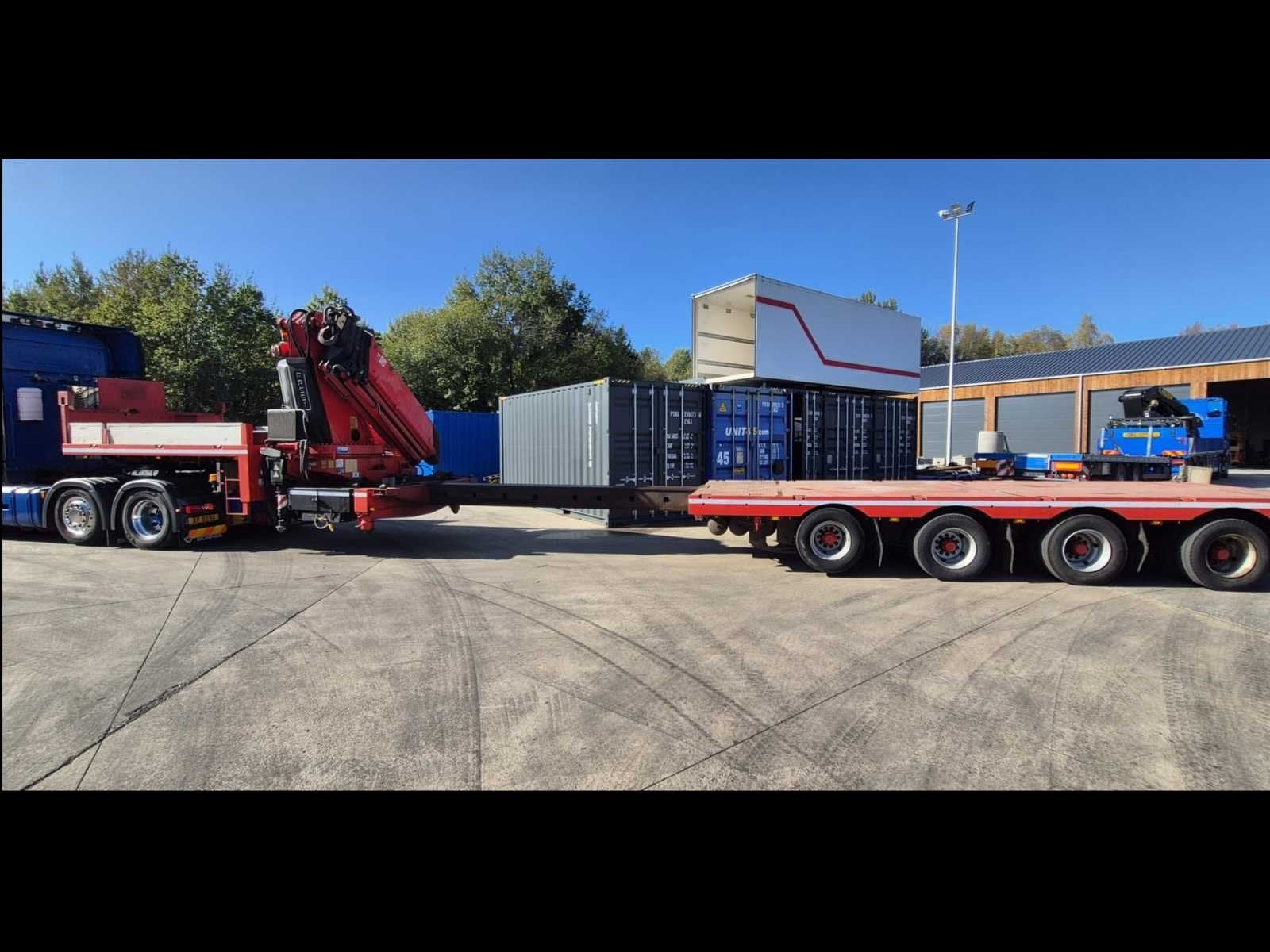 Semi-remorque porte-grue Kromhout 4ASDU-16-36HG avec grue Fa, Autos, Entreprise, Autres carburants, Achat, Remorques et Semi-remorques