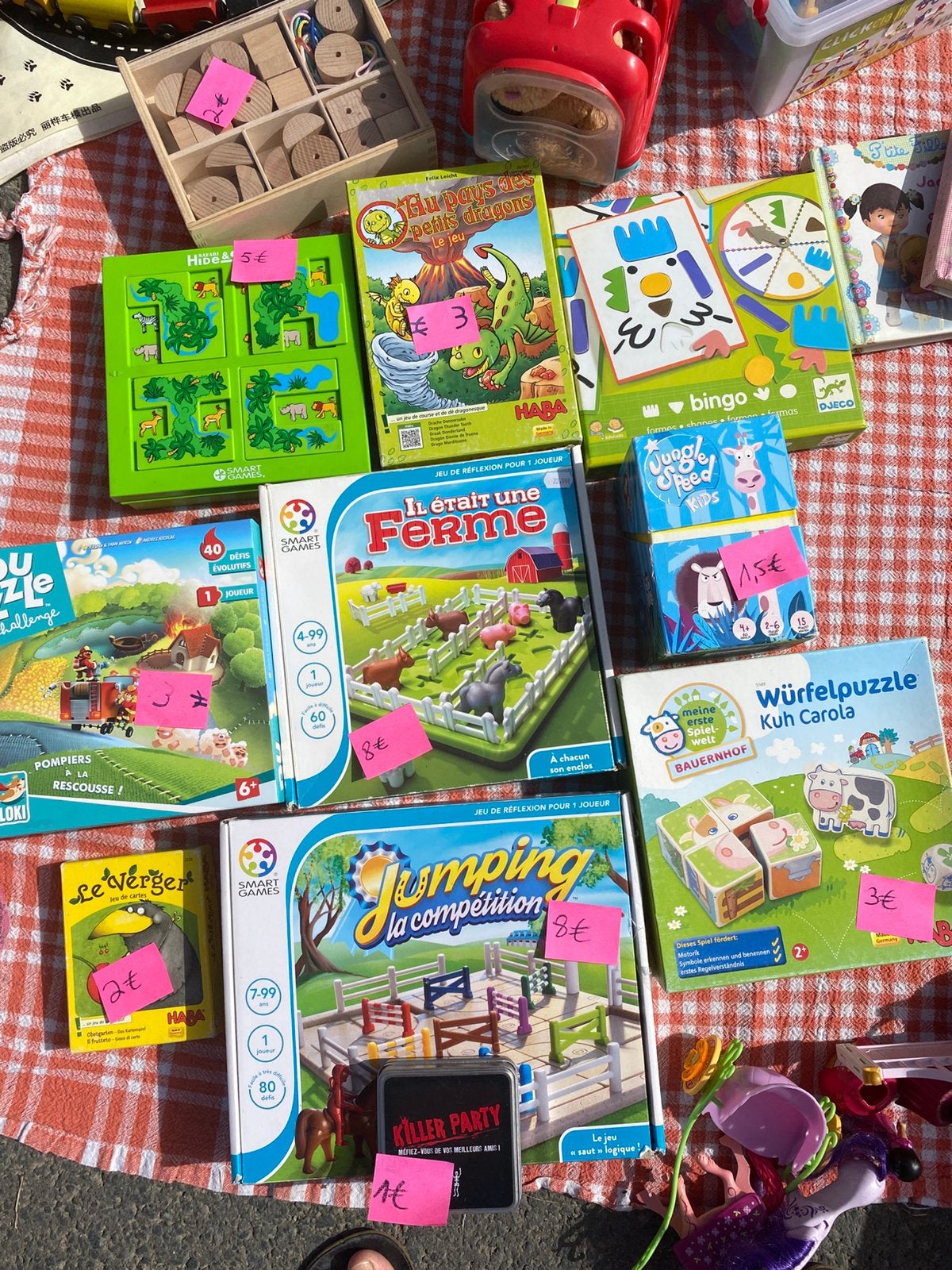 Jeux smartgame haba djeco puzzle et circuit en bois, Enlèvement, Utilisé