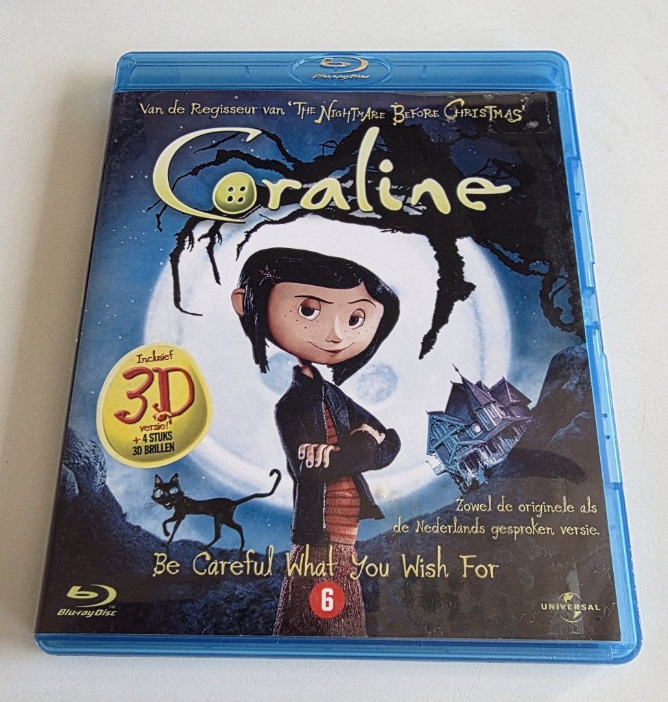 blu -ray : Coraline (met 3D bril, Ophalen of Verzenden
