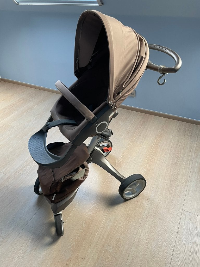 Stokke Xplory + regenhoes + reiswieg, Kinderen en Baby's, Kinderwagens en Combinaties, Gebruikt, Met reiswieg, Ophalen, Kinderwagen