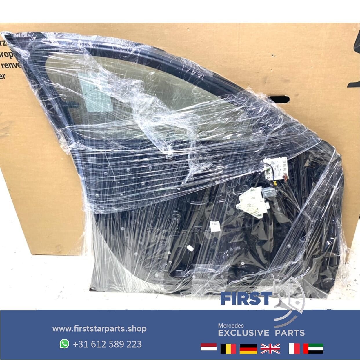 W205 S205 DEUR LINKS VOOR ZWART Mercedes C Klasse 2014-2020, Auto-onderdelen, Gebruikt, -, Deur, Voor
