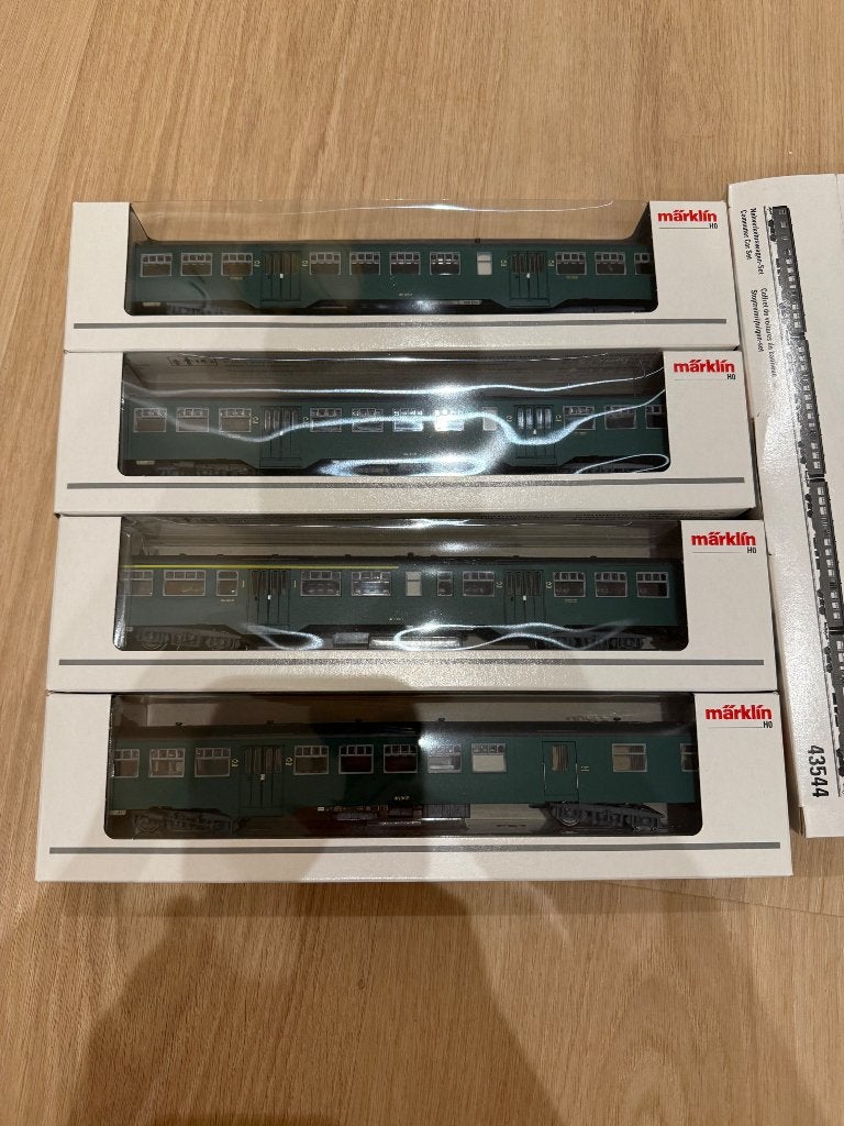 Märklin 43544 – Set 4 voitures SNCB M2 H0 – DC, Hobby & Loisirs créatifs, Trains miniatures | HO, Neuf, Wagon, Courant continu