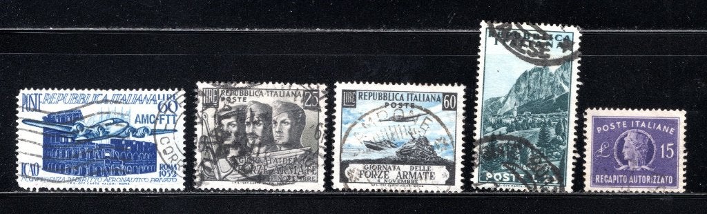 ITALIE Lot 1952 estampillé, Envoi, Affranchi